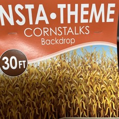 Cornstalks Backdrop 30 Foot Farm Birthday Party Supply Halloween Thanksgiving