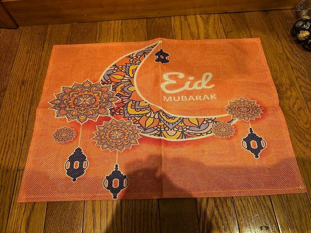 Ramadan Decorations Home Table Runner Eid Mubarak Mosque Muslim Place Mat A2
