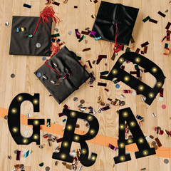 Graduation Decorations Letters Marquee Signs, Light up Class of 2025 Marquee Lig