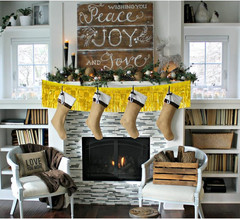 3 Packs Metallic Foil Fringe Garland Gold Wall Hanging Tinsel Fringe Banners For