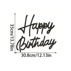 Acrylic Mirror Sticker Happy Birthday Wall Sign for Bedroom Background Party New