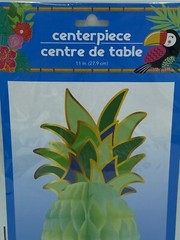 Luau-Themed Honeycomb Pineapple Centerpiece 12 “ X2. Tropical Hawaii New *12