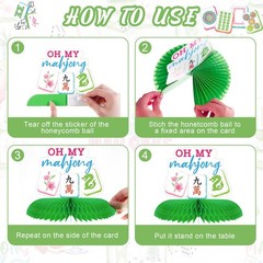 10 Pcs Mahjong Party Decorations Mahjong Honeycomb Centerpieces Table Topper …