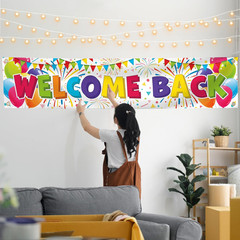 Welcome Back Banner – Welcome Home Decorations 6 X 1.3Ft – We Missed You Banner