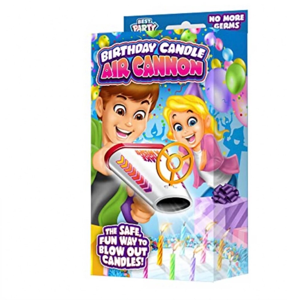 Birthday Candle Air Cannon, Safe Fun Way to Blow Out Birthday Candles, Reusable