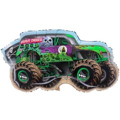 ® 86cm (34″) Monster Jam » Grave Digger » Foil Balloon – Monster Truck Shaped…