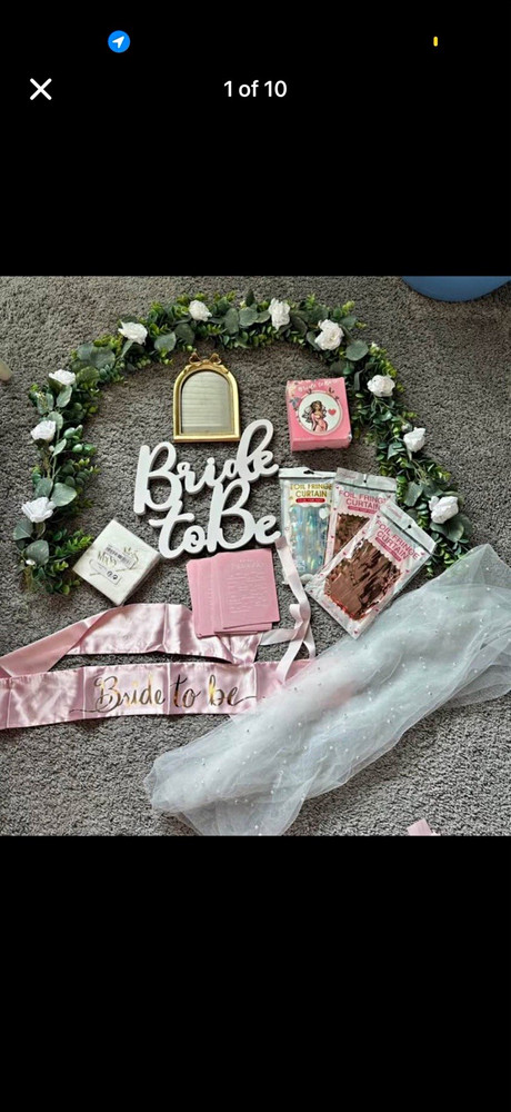Bride to Be Bachelorette Decorations Set Foil/Latex Balloons Sash Pink Gold