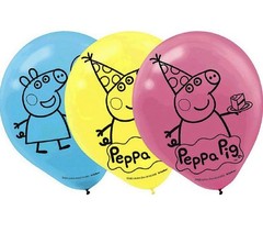 Peppa Pig Birthday Party Bundle New: Wall Photo Banner W/Props, Game & Balloons