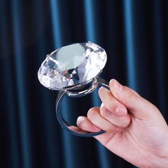 Simulated Wedding Ring Prop Large Engagement Ring Decoration for Anniversary …