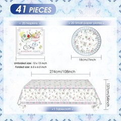 Mahjong Party Decorations 41PCS Mahjong Themed Paper Tableware Set Includes
