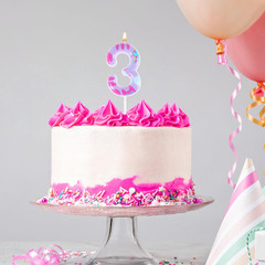 Cat Themed Birthday Number Candle, Cartoon Birthday Decorations Kitty Cat Numera