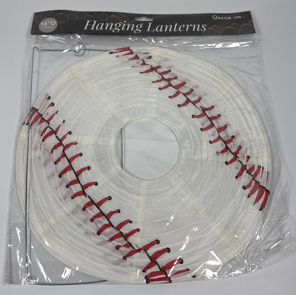 Quasimoon Baseball Paper Lantern (4 Pack)