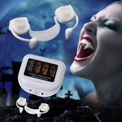 Halloween Scary Fangs Retractable Teeth for Party Cosplay Vampire Zombie Costume