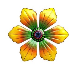 15 X 15 Cm Decoration Yellow Decor Flower For Garden Green Hanging Home Iron