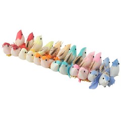 Simulation Feather Bird Home Garden Decor Ornament Artificial Birds Set