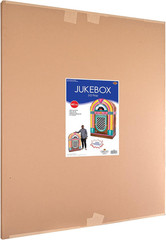 3D Corrugated Cardboard Jukebox Photo Prop, 50S Themed Party Decorations, Rock’N