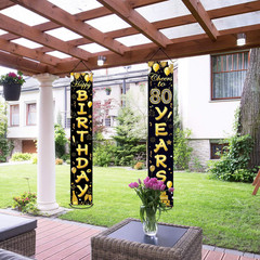 80Th Birthday Party Banner Decorations for Women Men 80 Year Old Door Banners Si