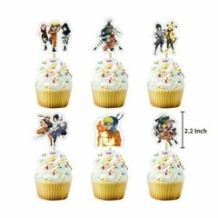 Anime Naruto Birthday Party Decor Set Happy Birthday Banner Balloons Cake Topper