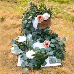 3Pcs Fake Eucalyptus Vines, 6.5FT Silk Ivy Garland, Odorless Lush Green Leaves