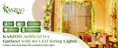 84Ft 12 Pack Artificial Ivy Garland Fake Plants, Vine Hanging Garland with CE