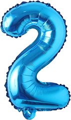16″ Inch Single Blue Alphabet Letter Number Balloons Aluminum Hanging Foil Film