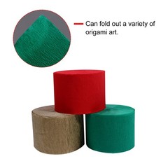 9Pcs Crepe Paper Rolls Assorted Colors Party Streamers Decoration Paper