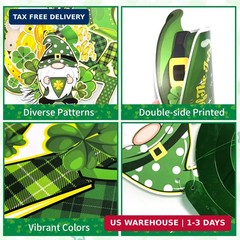 St. Patrick’s Day Decorations Kit with Lucky Banner, Hanging Swirls, Glitter Sha
