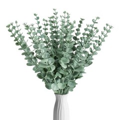 Sukh 24pcs Artificial Eucalyptus Stems – Faux 24PCS（14.5″）, 24 Pcs