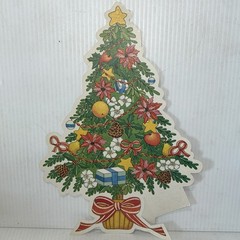 Lot Christmas Diecuts Cutouts HMS Vtg Stencils Snowman Reindeer Raccoon READ