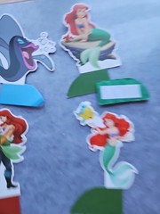 Little Mermaid Ariel Flounder Sebastian Honeycomb Party Centerpieces for Tables