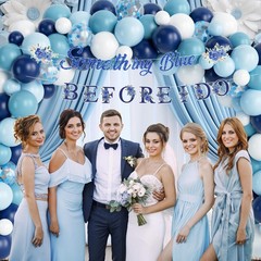 Something Blue Before I Do Bridal Shower Decorations, Blue Bachelorette Weddi…