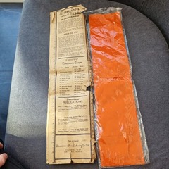 Vintage Winfield & Dennison Crepe Paper in Original Packets Orange & Black