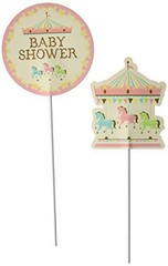 Creative Converting 329361 Carousel Centerpiece Stick Party Supplies Multicolor