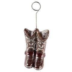 Beistle Cowboy Boots Photo/Balloon Holder Party Accessory (1 count)