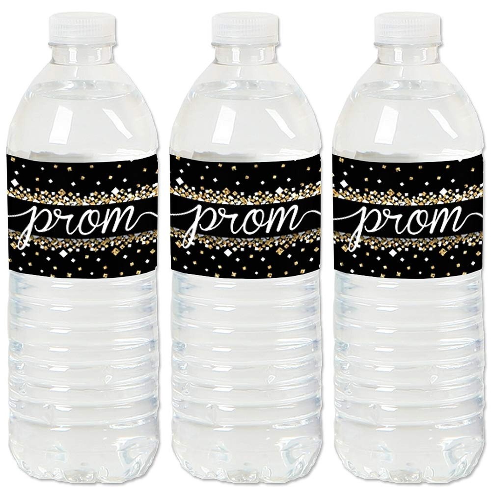 Big Dot of Happiness Prom – Prom Night Party Water Bottle Sticker Labels – Se…