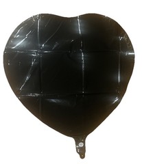 Older Wiser Hotter Glitter Banner Black With Red Heart And 2 Lg Balloons READ