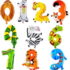 16 32 40 Inch Numbers Foil Balloons Party Decorations Special Colors and Styles