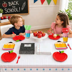 73Pcs Back to School Decorations, First Day of School Decorations with Apple Pla