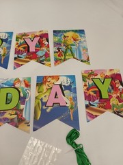 PETER PAN Happy Birthday Party Supplies Banner Cake Topper Cupcake Toppers