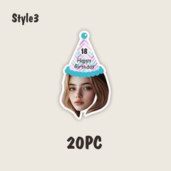 Personalized Birthday Party Banner with Name,Age &Photo – Custom Numbered Years◐
