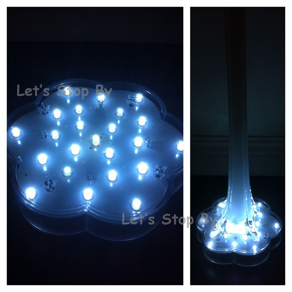 1 (22) LED Large Light up VASE BASE Floral Party SUPPLIES Wedding Centerpiece