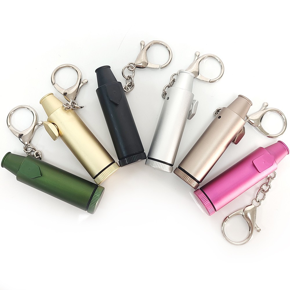 2Pack Metal Storage Box Vial Part Tool Travel Spice Container With Keychain
