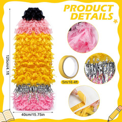 Giant Pencil Classroom Decoration Large 4.1Ft Back to School Party Decoration Ju