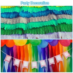 8.2ft Crepe Paper Roll, 1 Roll 20″ Width Paper Streamer Sheet, Brown