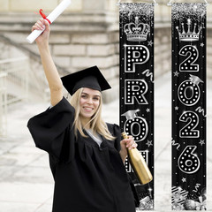 Prom Decorations 2026 Prom Send off Decorations 2026 Black and Silver Graduation