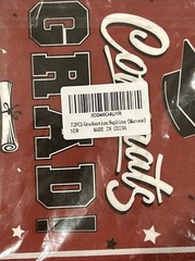 Congrats GRAD! Maroon Napkins 72 Peice Set Graduation Napkins Brand New