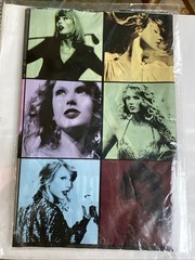Taylor Swift Tablecloth With Multiple Images For Birthday Party