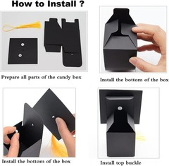 30Pcs Graduation Cap Candy Boxes – Elegant Party Favors for 2026 Celebrations