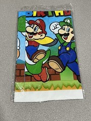 3pcs Mario Bros Table Cover for Boys Kids Mario Brothers Birthday Party Supplies