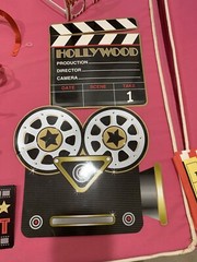 MOVIE NIGHT 100+ PC THEATER PARTY (16) SUPPLIES POPCORN PLATES CUPS INVITATIONS+